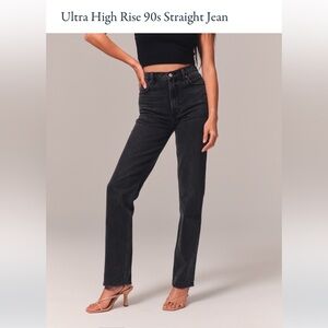 Abercrombie High Rise 90s Straight Jeans